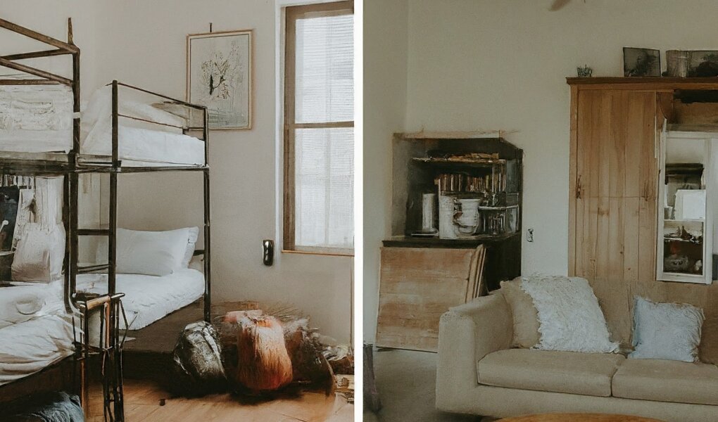 image-of hostel-bunk-bed-vs-airbnb-living-room