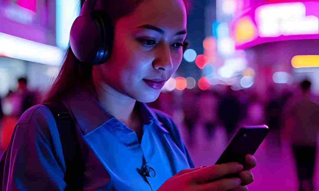 Do Smartphones Make Us Smarter: A young person engaging with a smartphone, possibly improving cognitive skills through digital interaction.