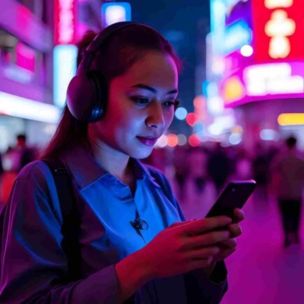 Do Smartphones Make Us Smarter: A young person engaging with a smartphone, possibly improving cognitive skills through digital interaction.