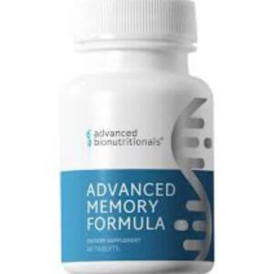 Bottle of Advanced Memory Formula with a clean design and blue label-best-supplements