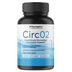 CircO2 bottle with blue and white label, featuring a label highlighting circulation support-best-supplements