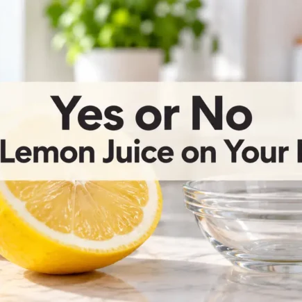 A sliced lemon and a small glass dish on a bright kitchen counter, soft natural light, clean and simple composition,